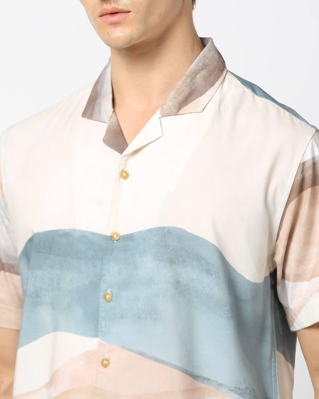 TOPS SHIRTSWOVEN, BEIGE, XL