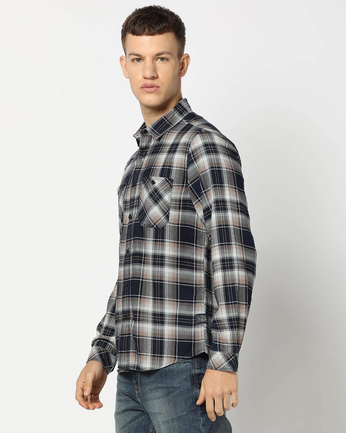 TOPS SHIRTSWOVEN, INDIGO, S