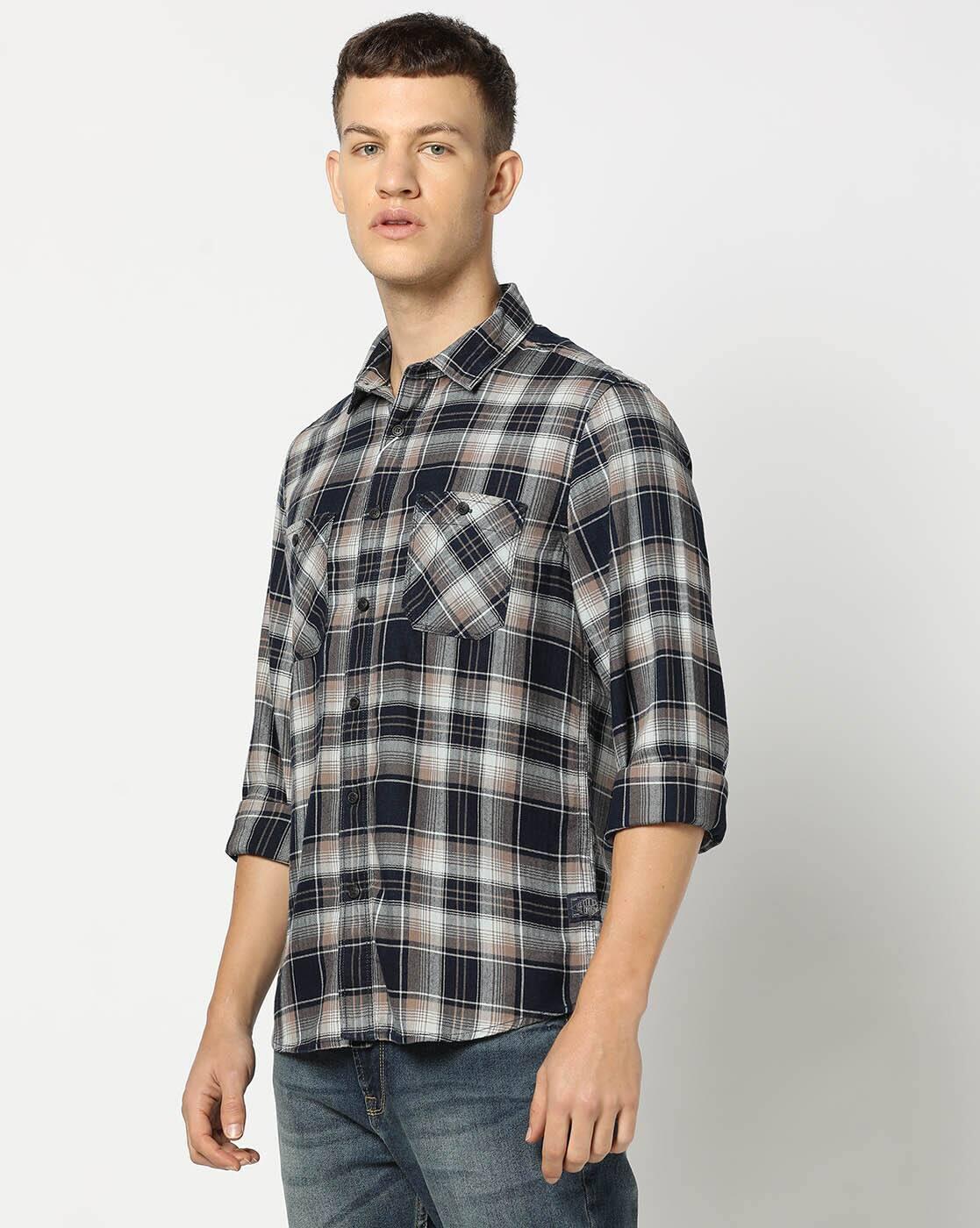 TOPS SHIRTSWOVEN, INDIGO, S