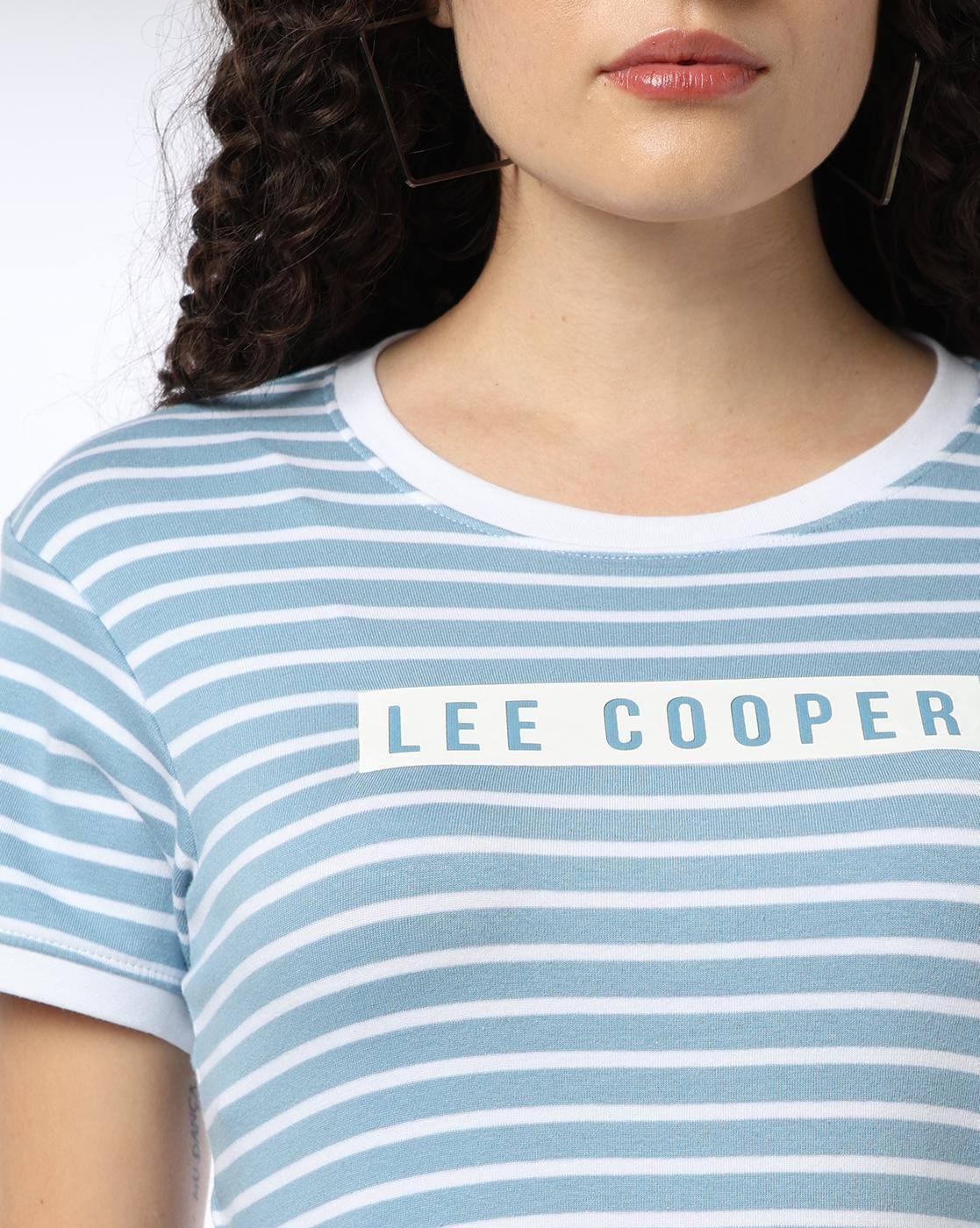 RIBBED STRIPE TEE, BLUE