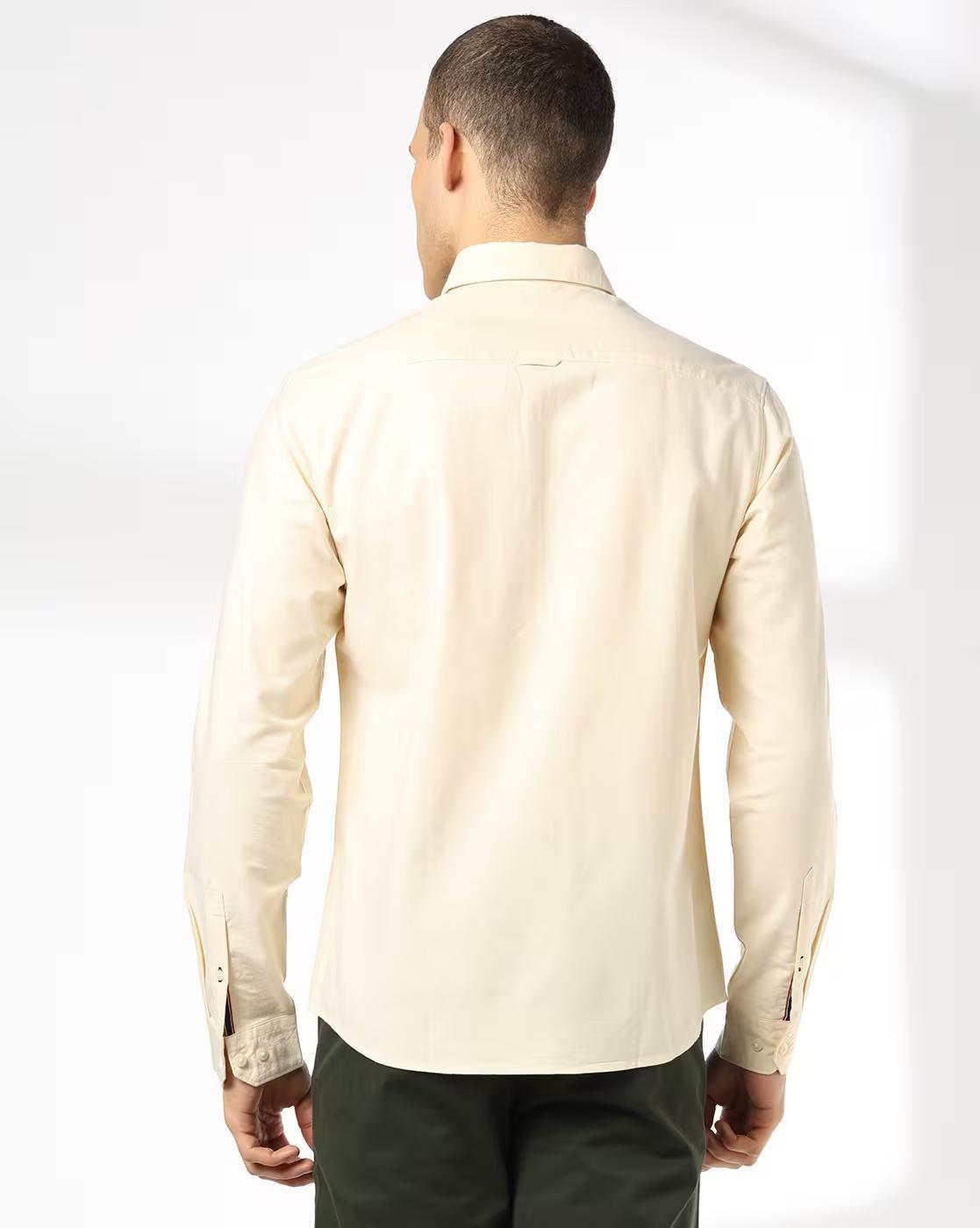 Men Regular Fit Shirt - Yellow