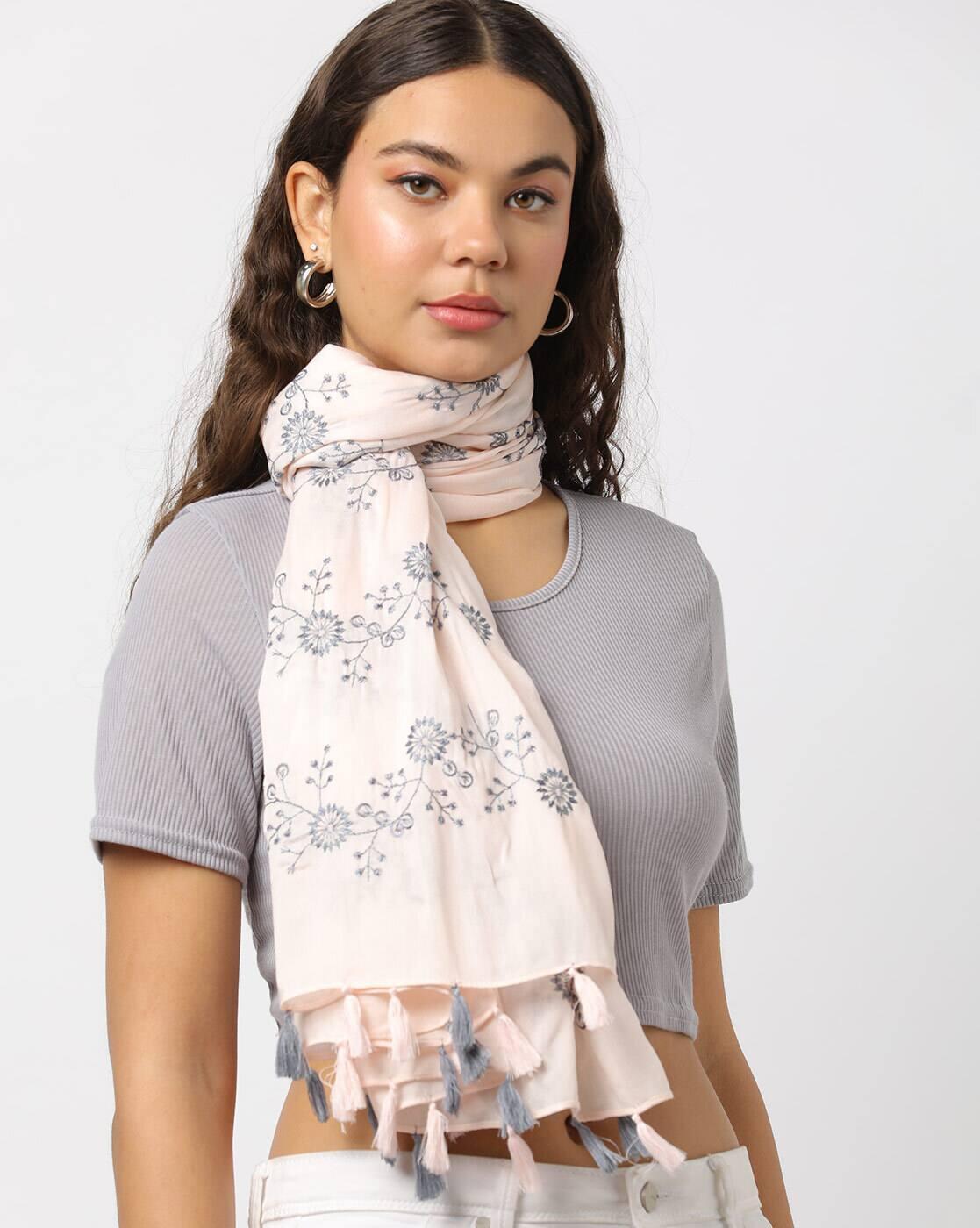 MATCHITT WOMEN SCARVES, LT. PINK, FS