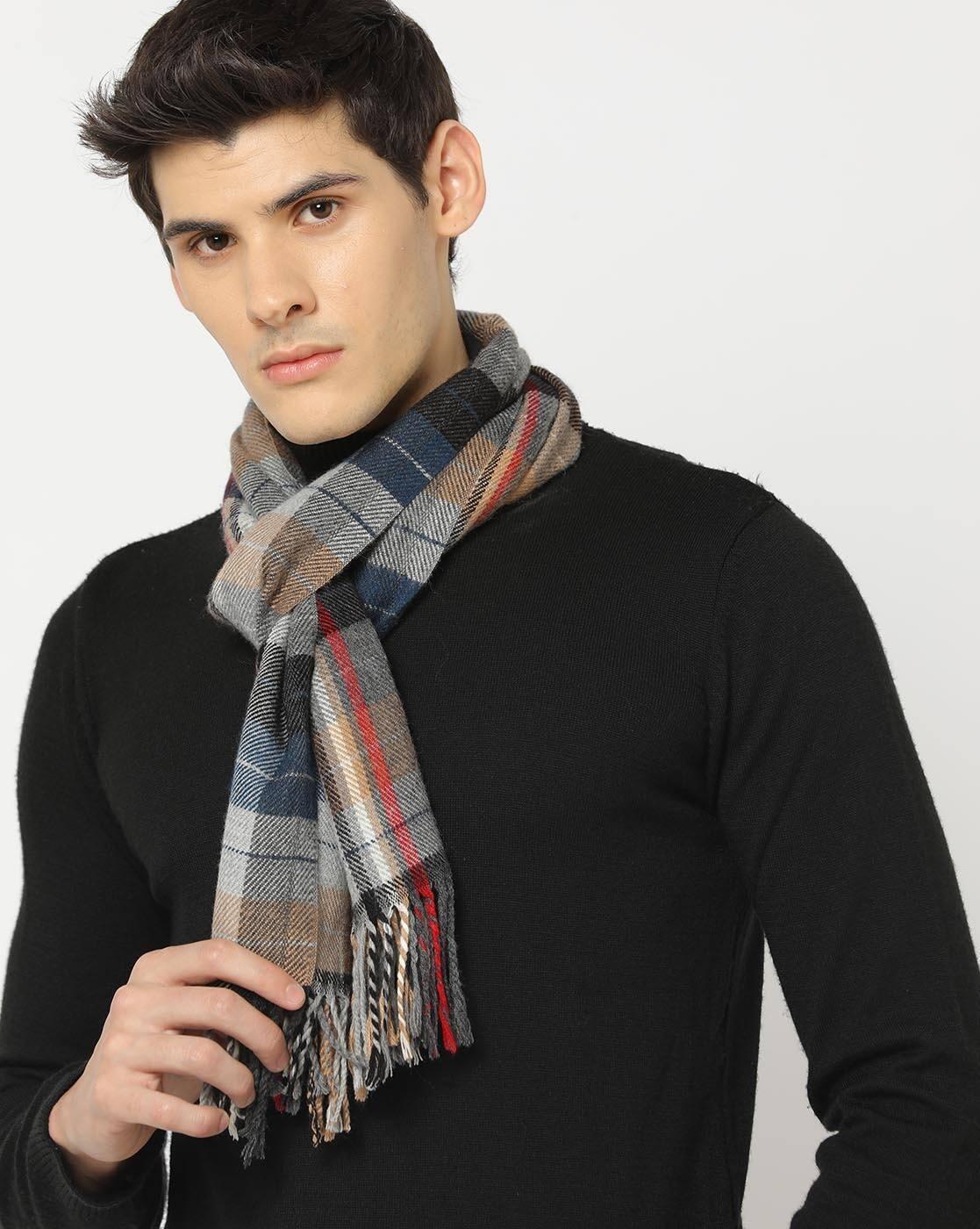 MATCHITT MEN MUFFLERS, BLUE, FS