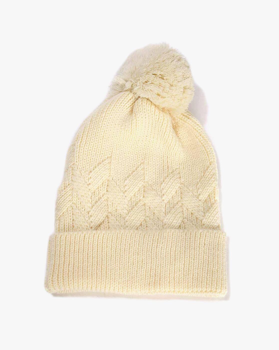 MATCHITT WOMEN WINTER CAP, OFF WHITE, FS