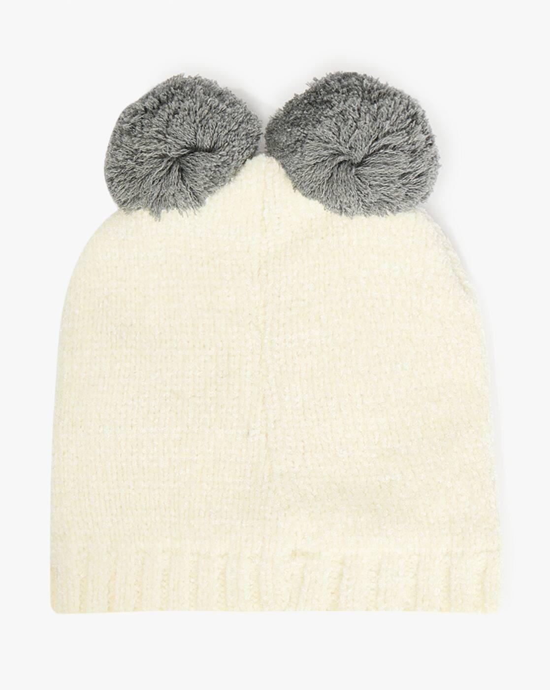 MATCHITT KIDS WINTER CAP, WHITE, FS