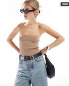 MISS WOMEN TOPS, TAUPE, M