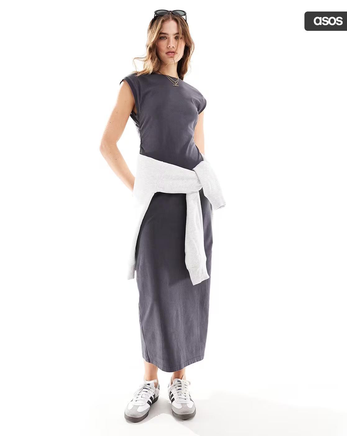 MISS WOMEN DRESSES, CHARCOAL, UK 8