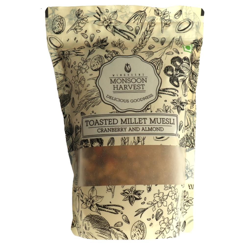 Monsoon Harvest | Monsoon Harvest Toasted Multigrain Muesli with Cranberry & Almond 250 g