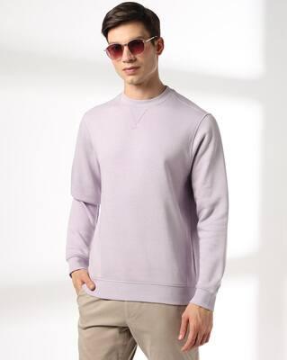 CREWNECK SWEATSHIRT, LILAC, S