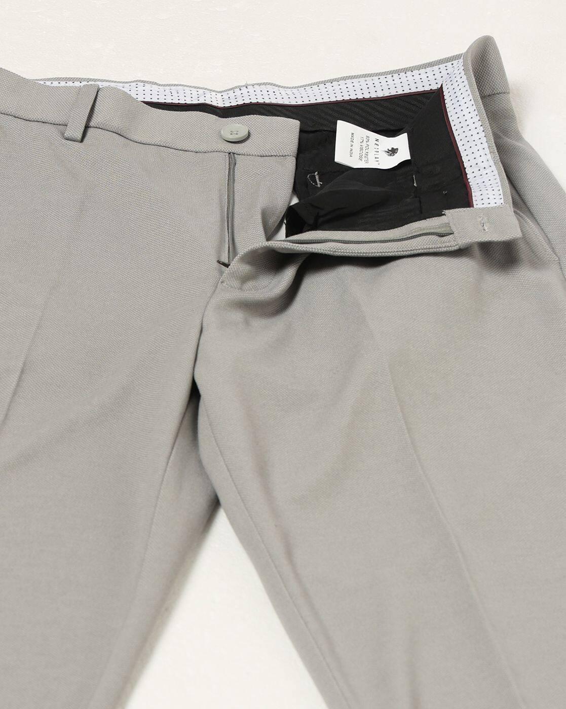 WS KNIT SMART CHINO, CHARCOAL, 38