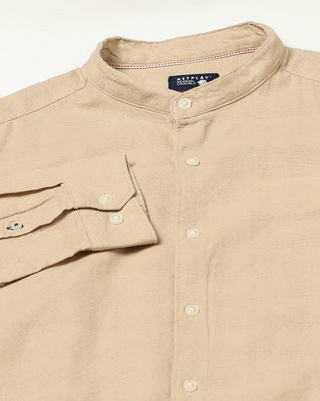 NP 06 FS BAND COLLAR WITHOUT, KHAKI, 44