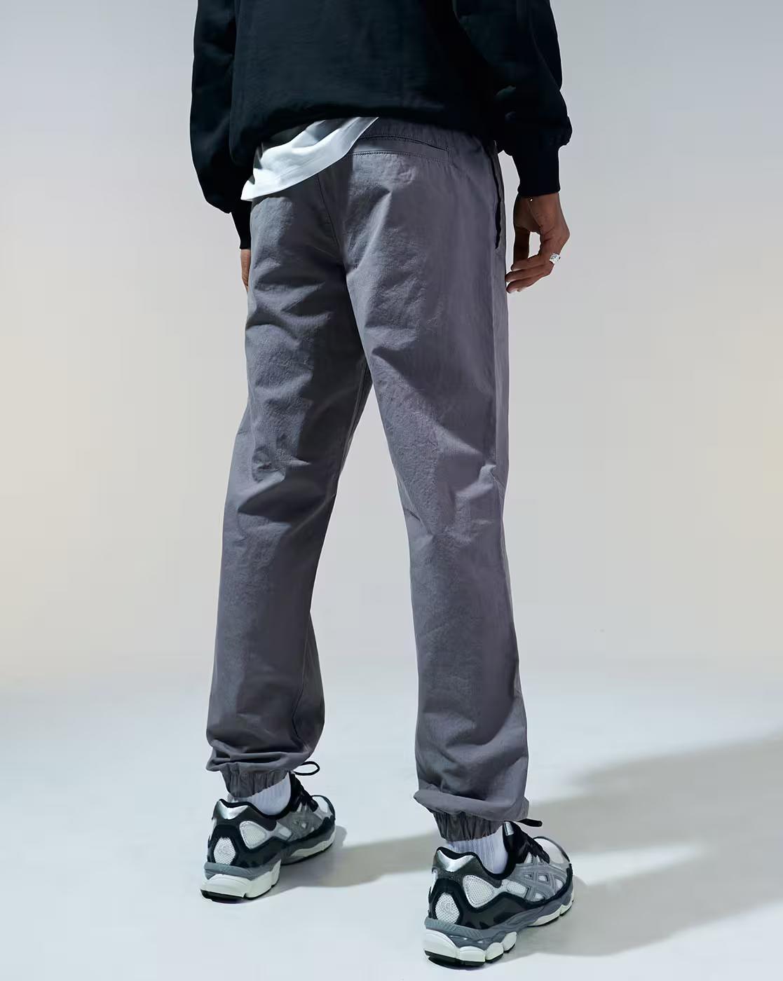 ASOS MEN TRACK PANTS, WASHED GREY, XS