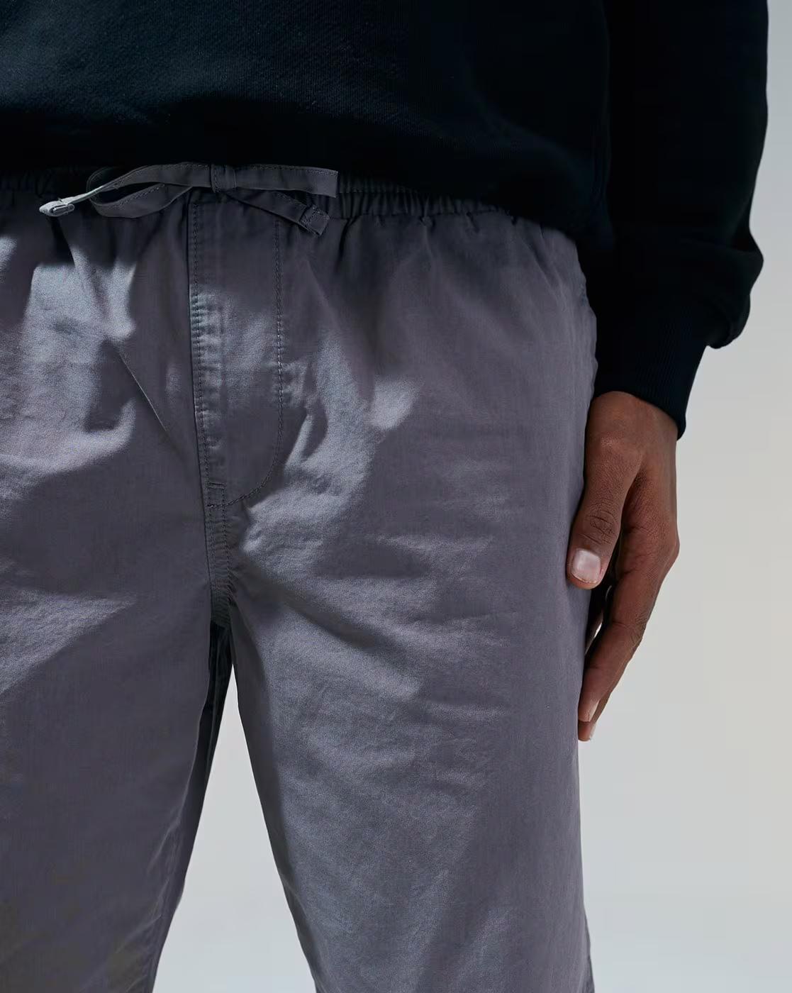 ASOS MEN TRACK PANTS, WASHED GREY, XS