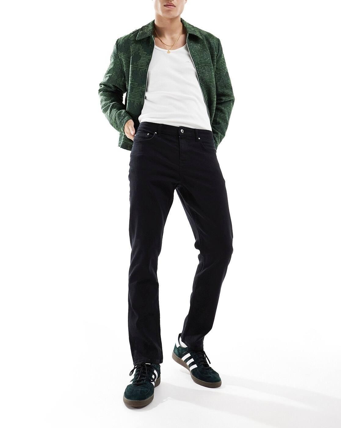 ASOS MEN JEANS, BLACK, W32 L32