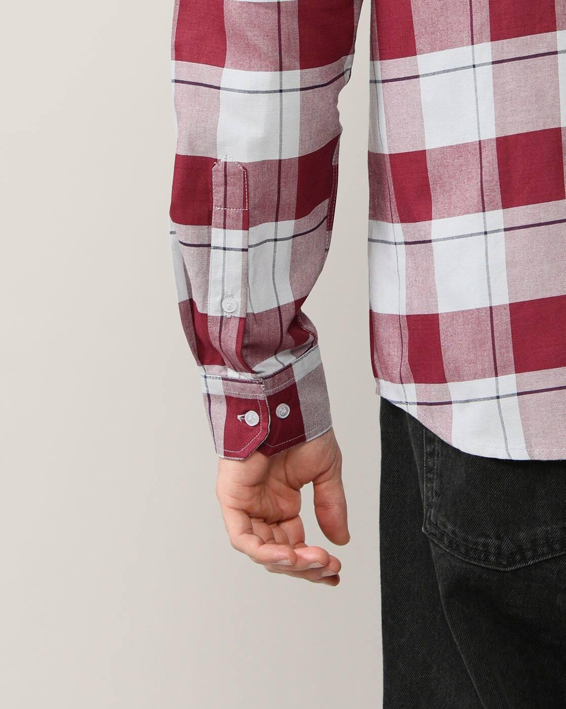 ALPH MEN SHIRTS, MAROON, S