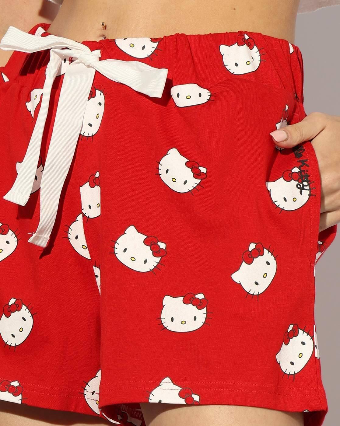 RELAXED FIT PULL ON SHORTS, RED, XXL
