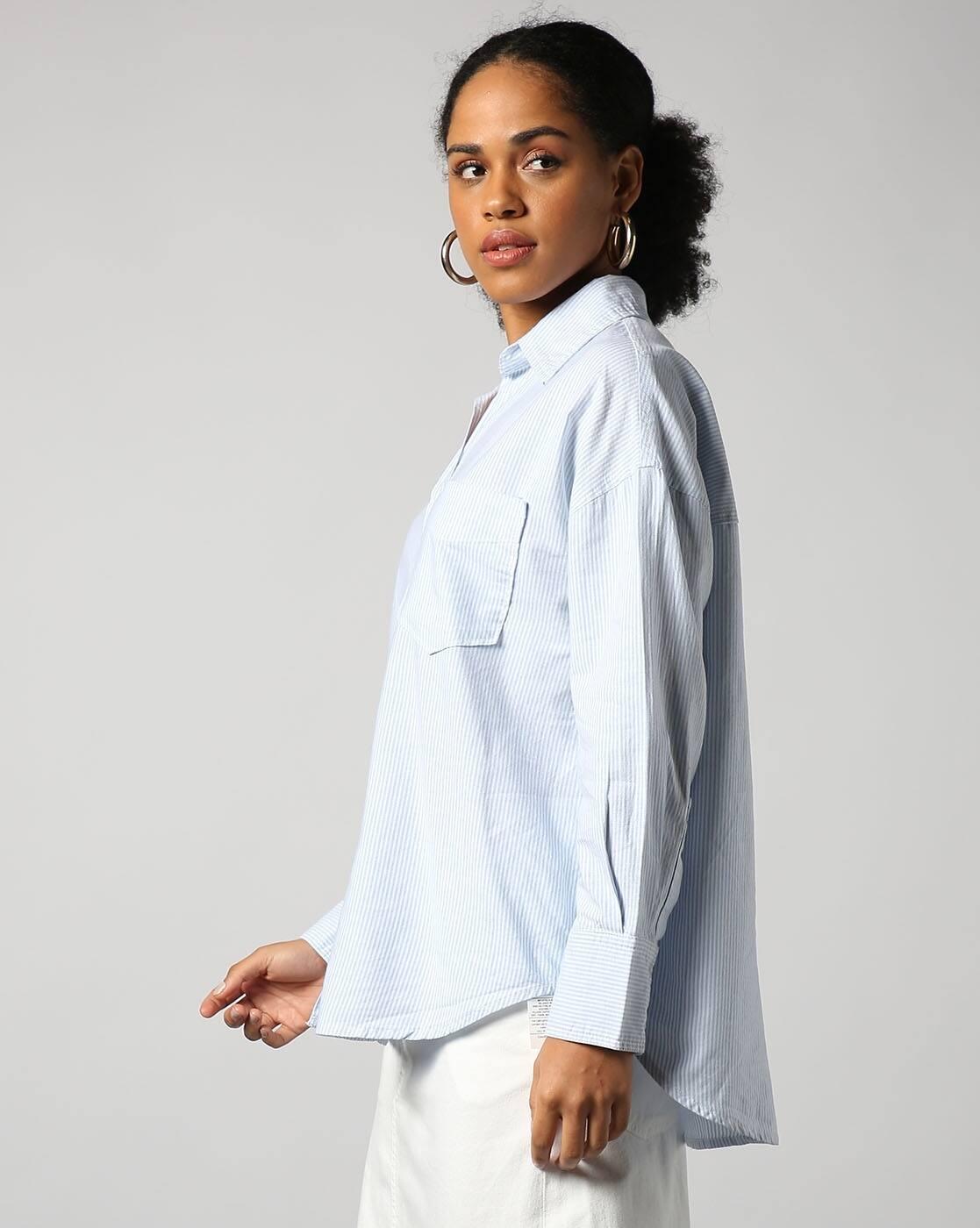 TOPWEAR SHIRTS, SKY BLUE, XXL
