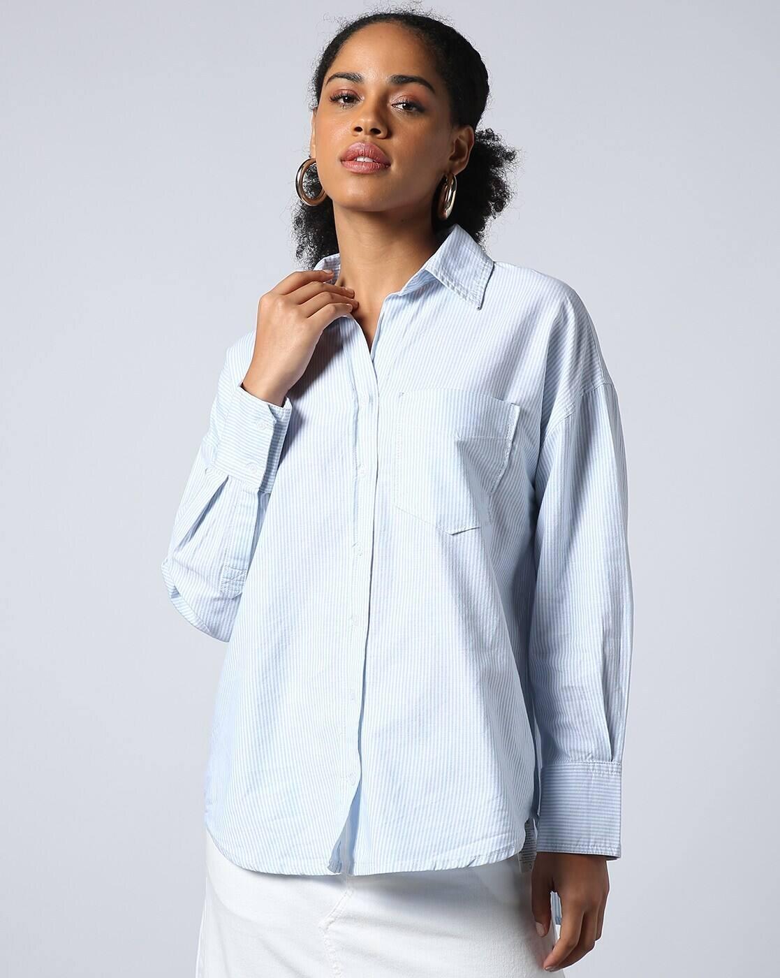 TOPWEAR SHIRTS, SKY BLUE, XXL