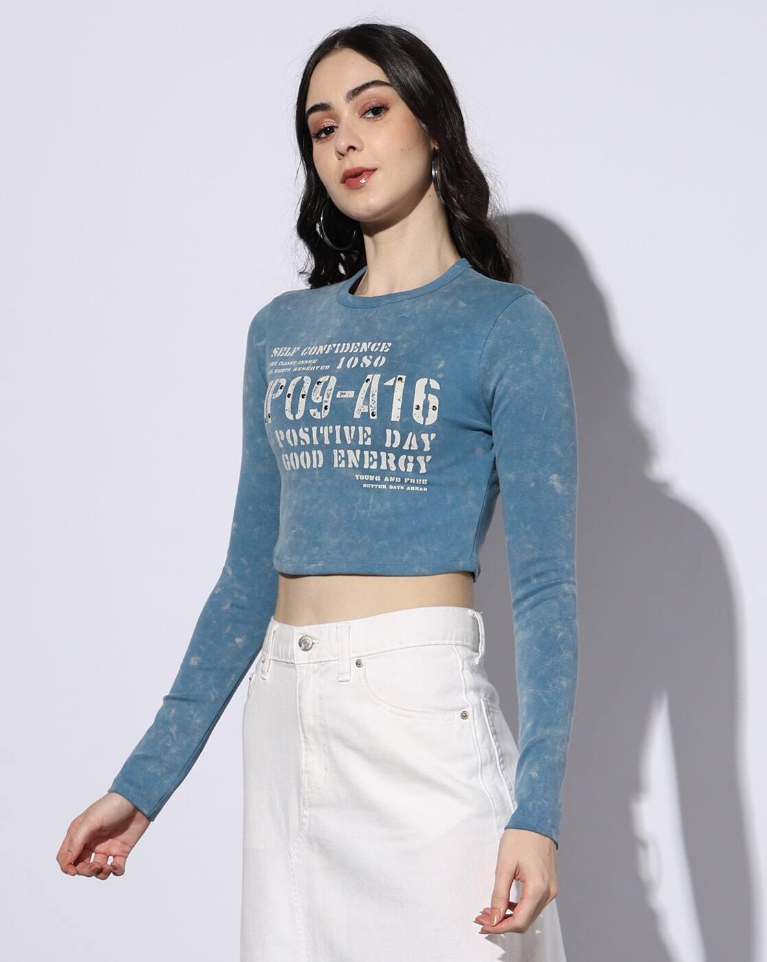 TOPWEAR TSHIRTS, LT. BLUE, S