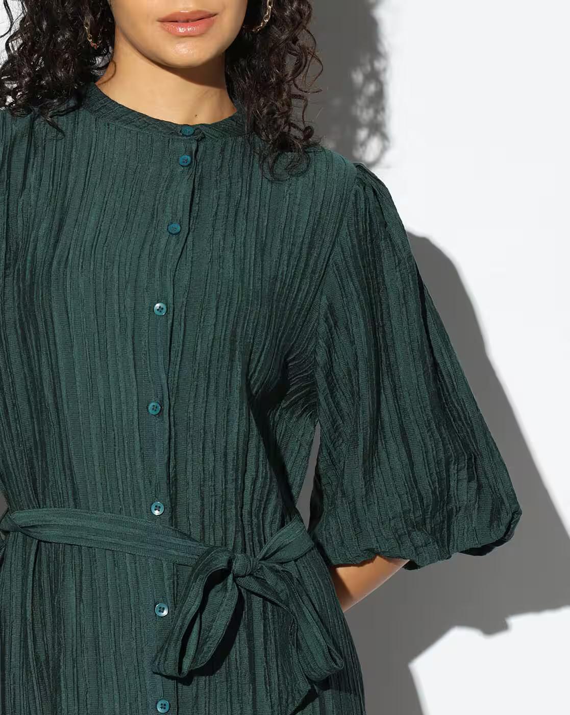 ONEPIECE DRESSES, GREEN, XS