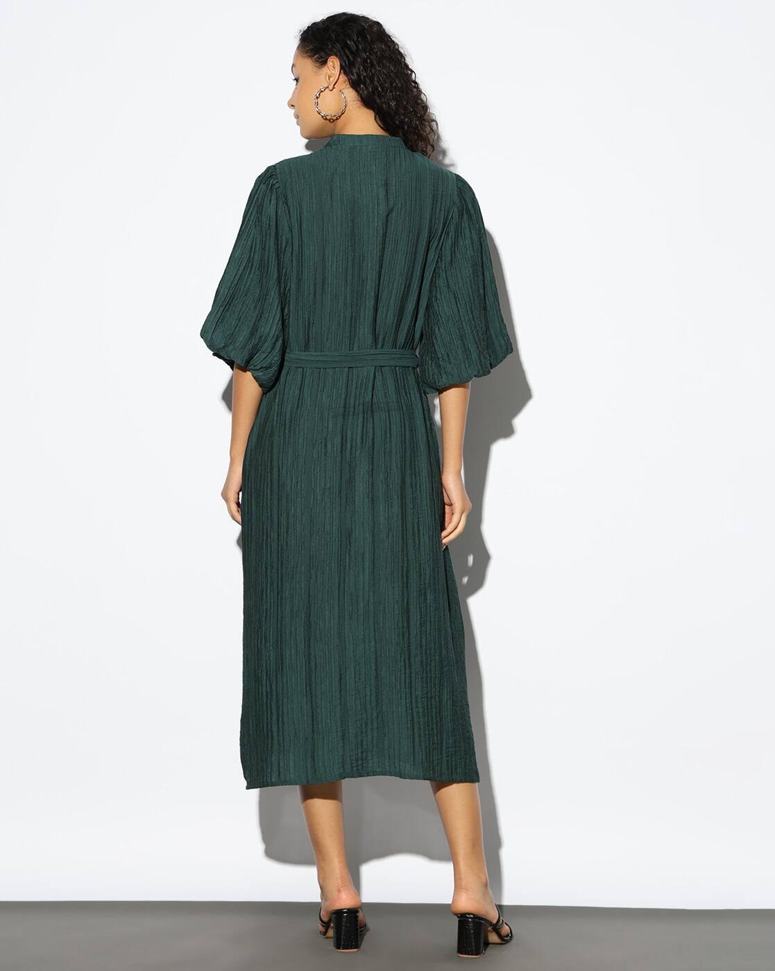 ONEPIECE DRESSES, GREEN, XS