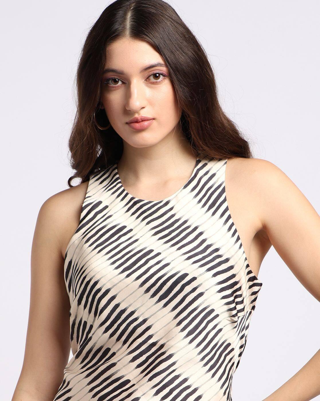 ROUND NECK WAISTBELT TIE UP M, BEIGE, XS