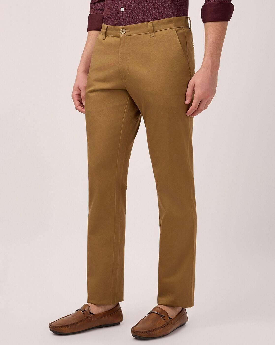 BASIC CLEAN WAISTBAND TRS IN, KHAKI, 38