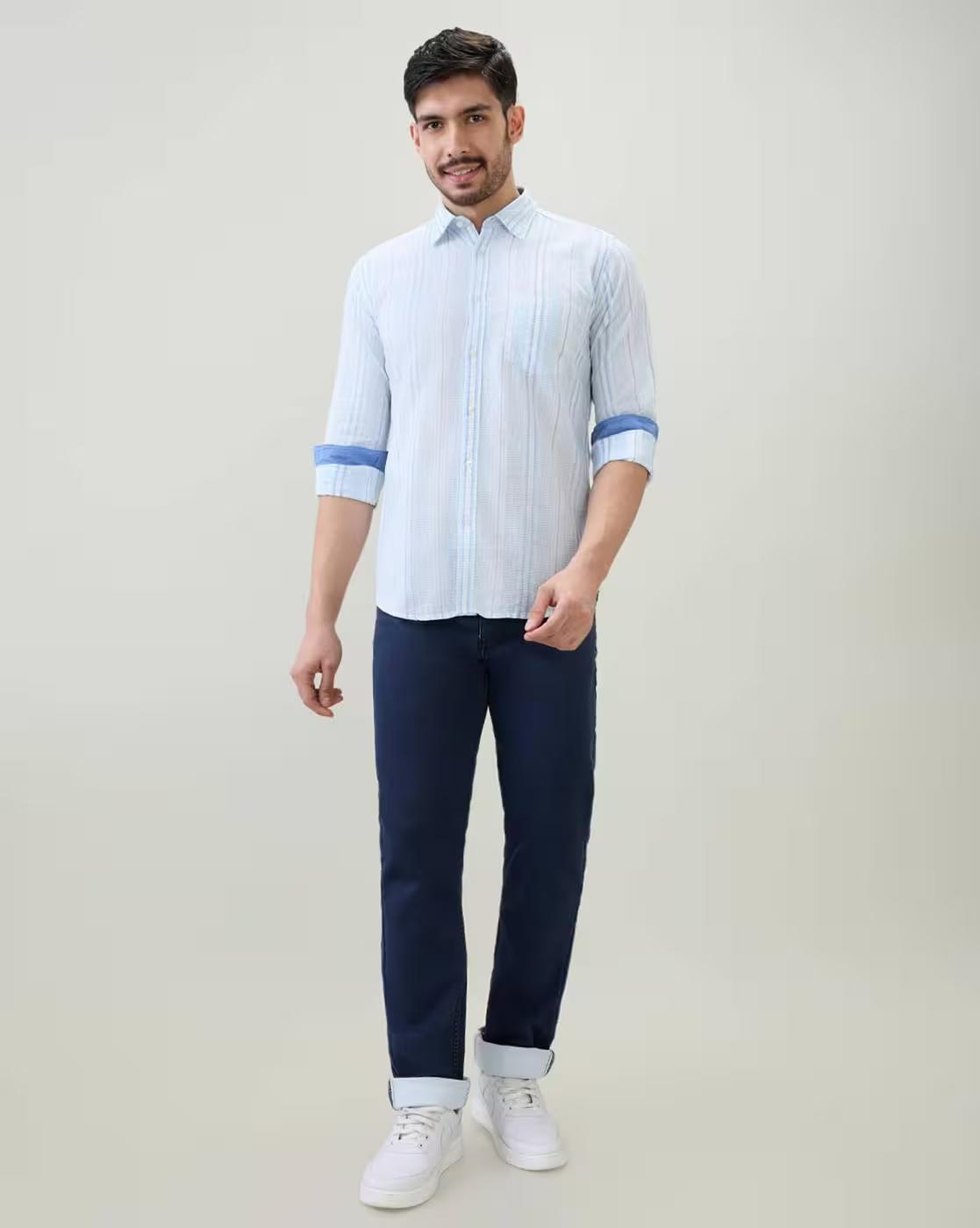 PARX,MENS CASUAL,BLUE