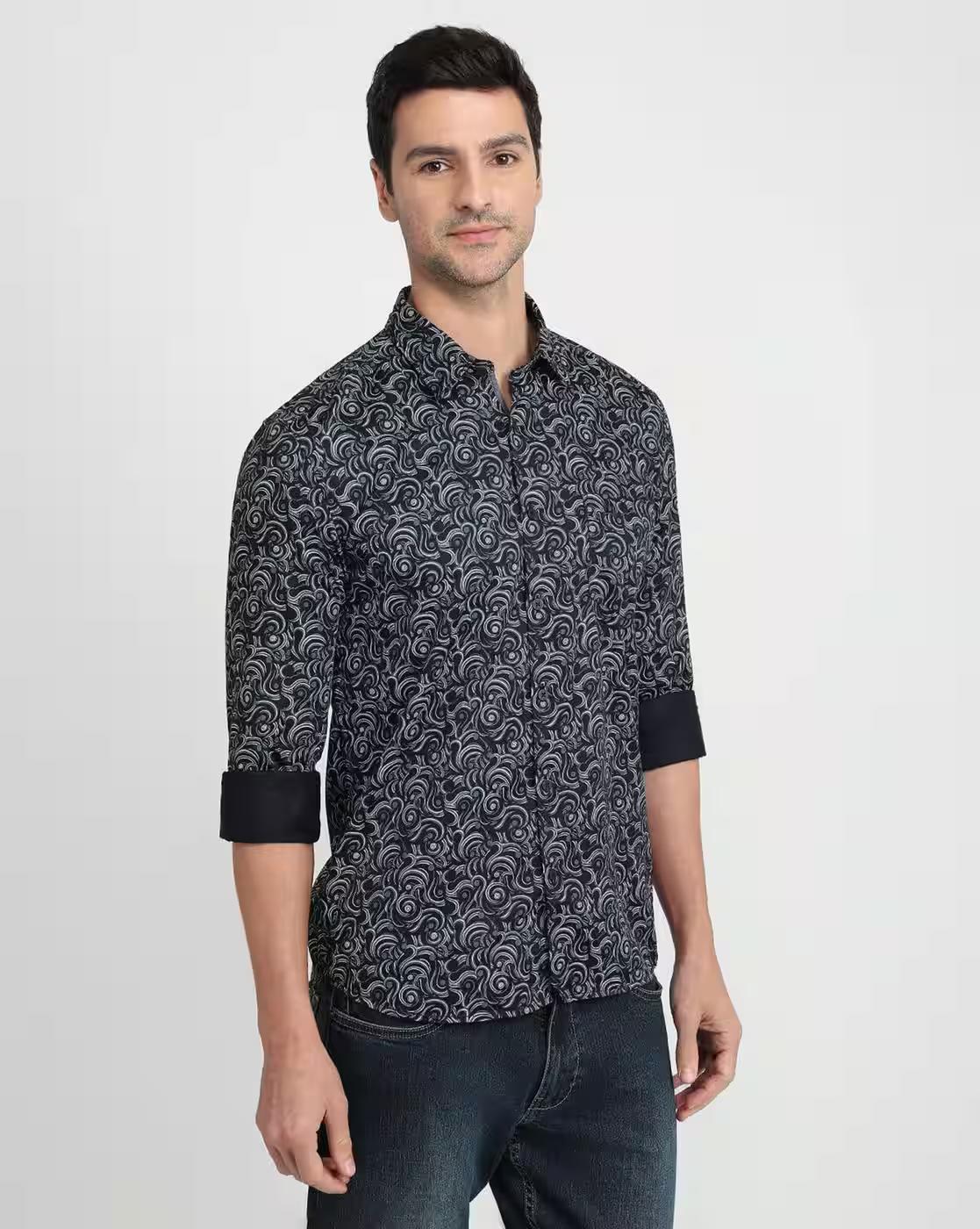 PARX-AW25-MC- TOPS SHIRTS, BLUE, 38