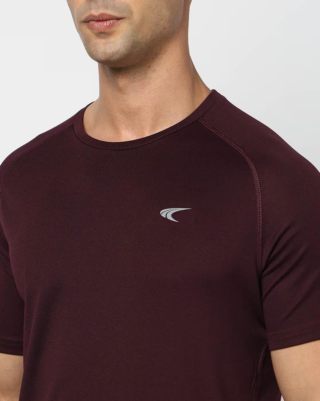 Men Regular Fit Crew-Neck Running T-Shirt