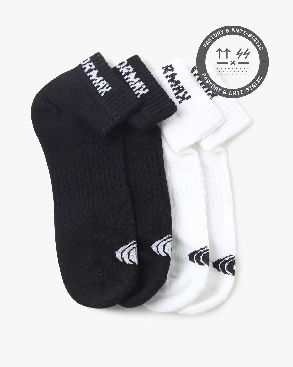 PACK OF 2 LOW CUT SOCKS, MULTI, FS