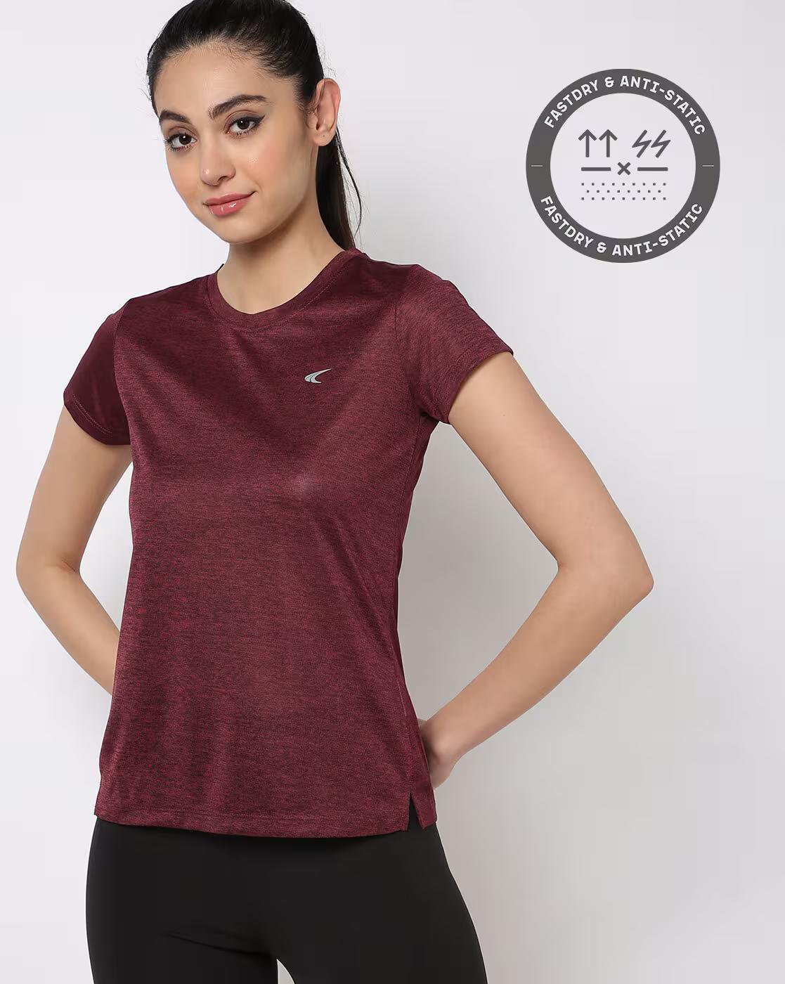 Fastdry Heathered Crew-Neck T-Shirt