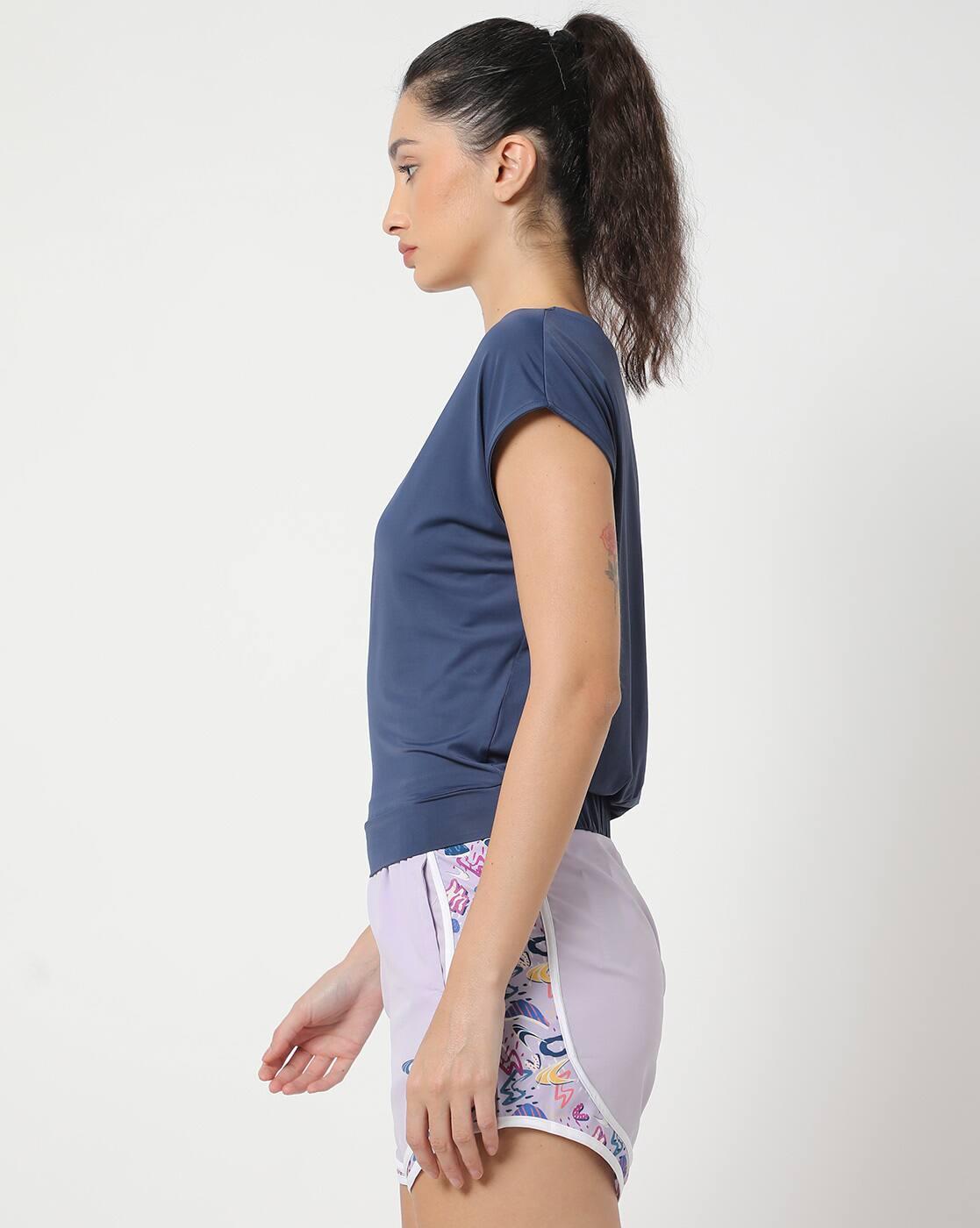 Women Twist Drape V-Neck Layering Top