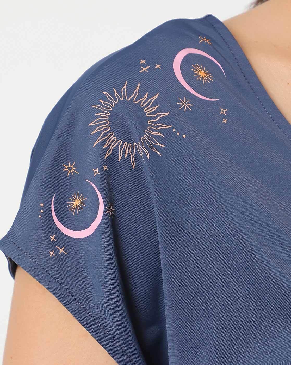 Women Twist Drape V-Neck Layering Top