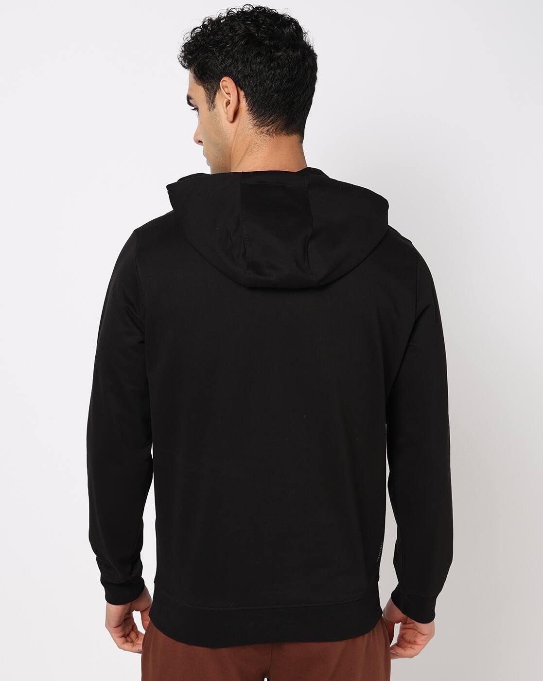 HOODED SWEATSHIRT WITH CHE, JET BLACK, M