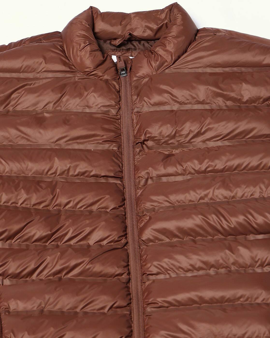 Men Puffer Bomber Regular Fit Jacket