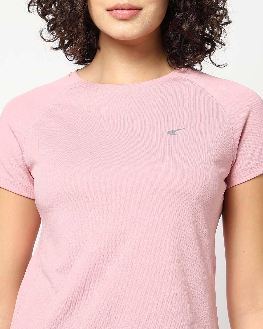 Women Logo Print Regular Fit Crew-Neck T-Shirt