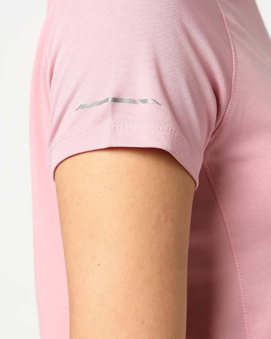 Women Logo Print Regular Fit Crew-Neck T-Shirt