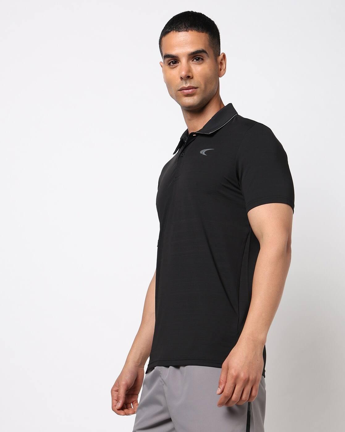 Men Cutaway-Collar Regular Fit Polo T-Shirt