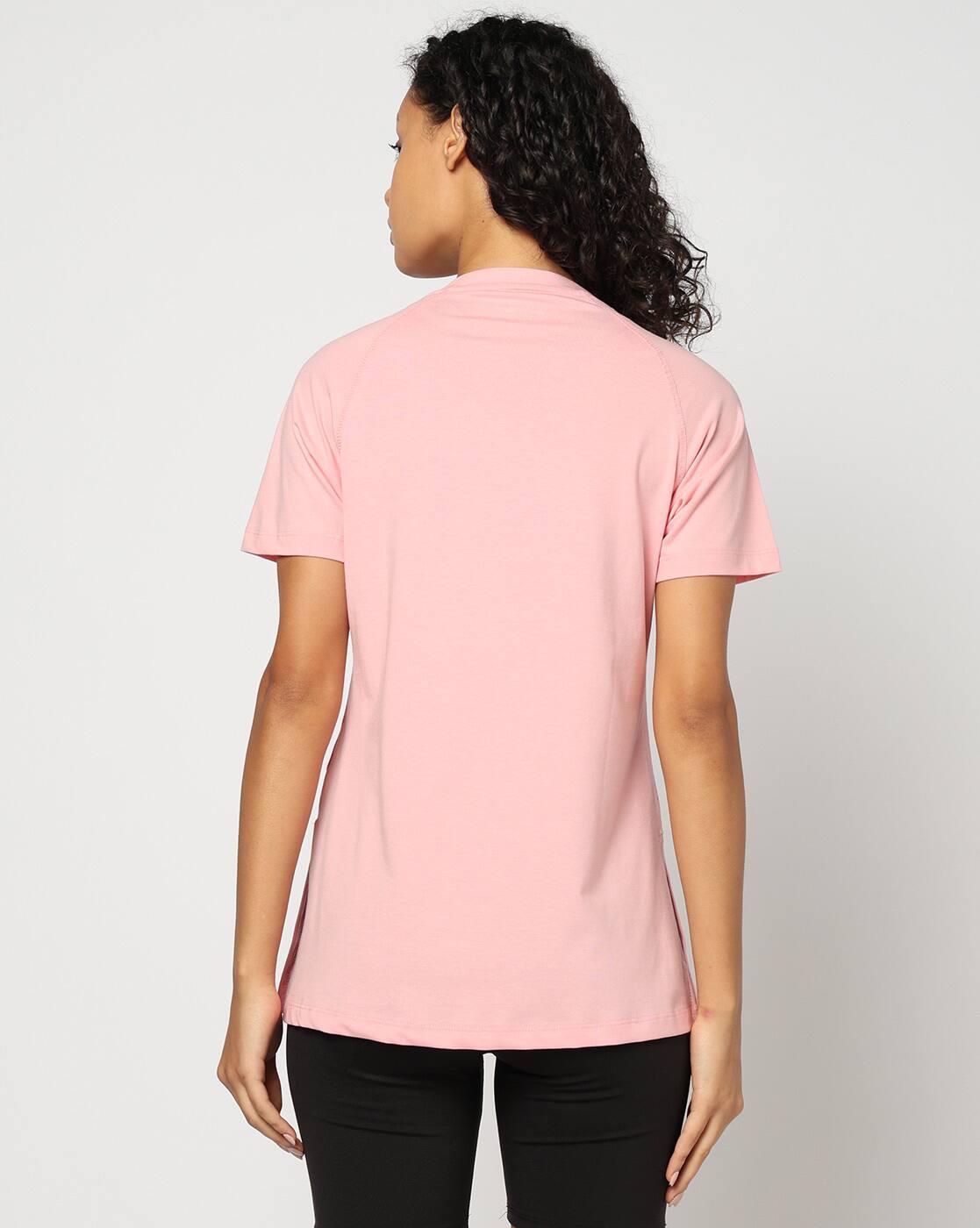 Women V-Neck Fitted Sporty T-Shirt