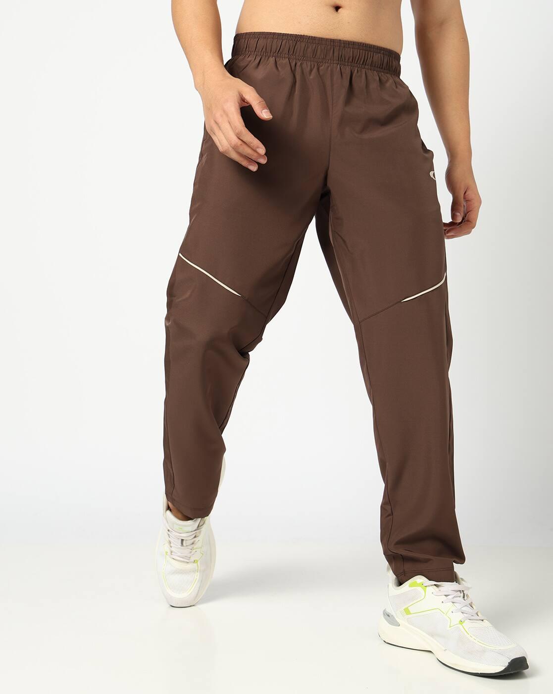 Men Contrast Piping Track Pants