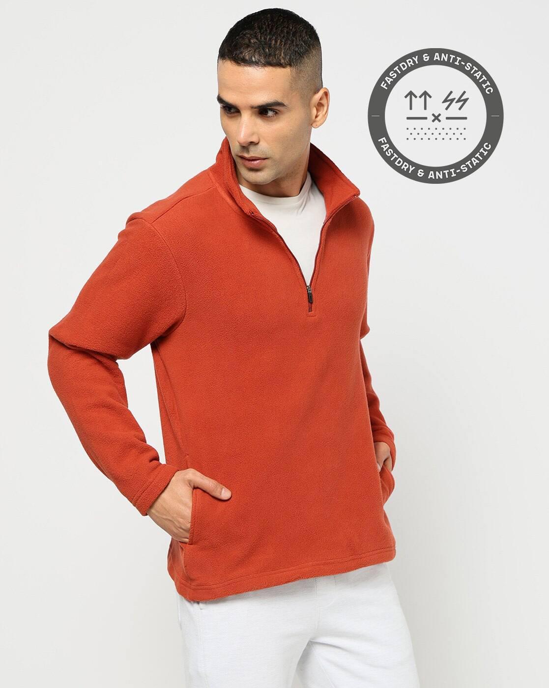 Men Regular Fit High-Neck Sweatshirt