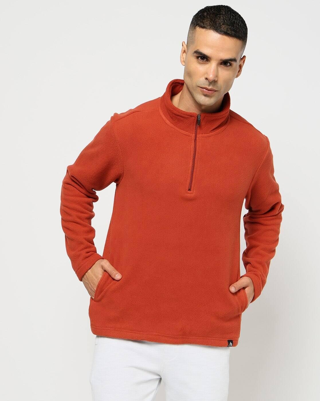 Men Regular Fit High-Neck Sweatshirt