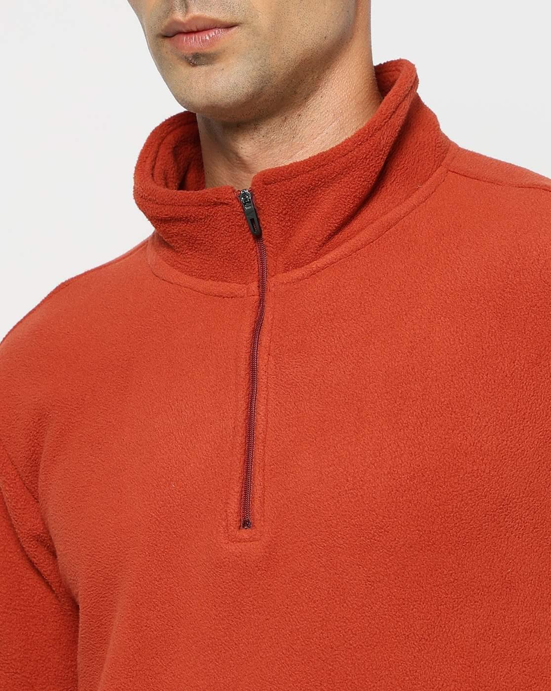 Men Regular Fit High-Neck Sweatshirt