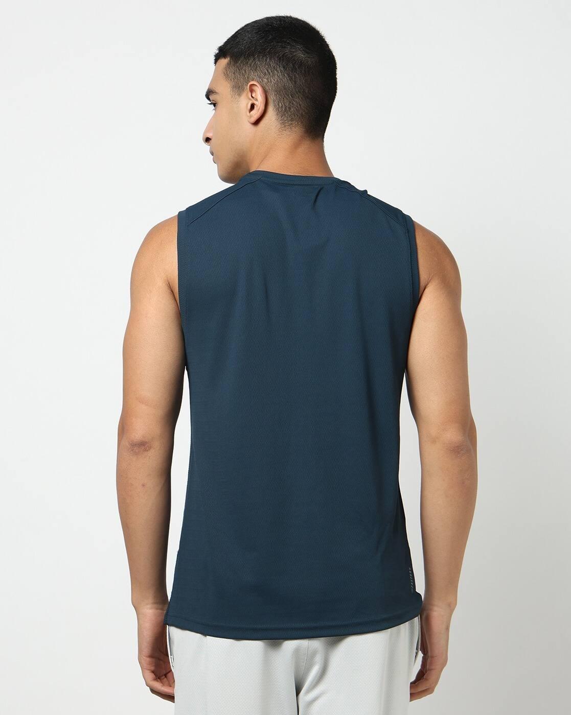 Men Regular Fit Round-Neck Singlet