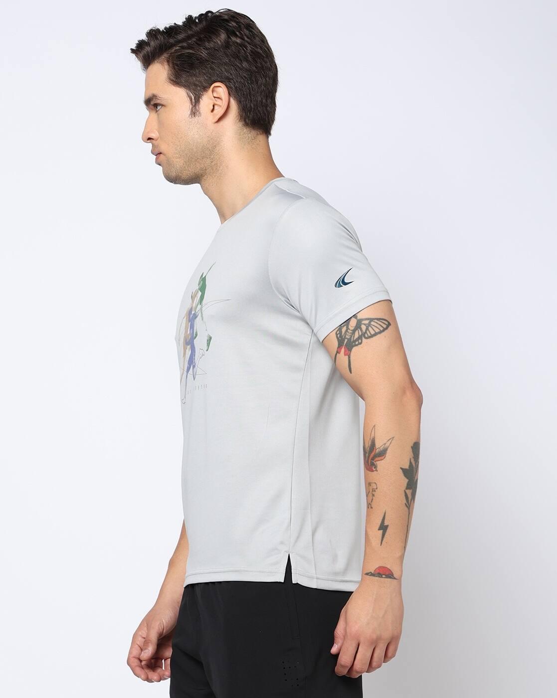 Men Graphic Print Regular Fit Crew-Neck T-Shirt