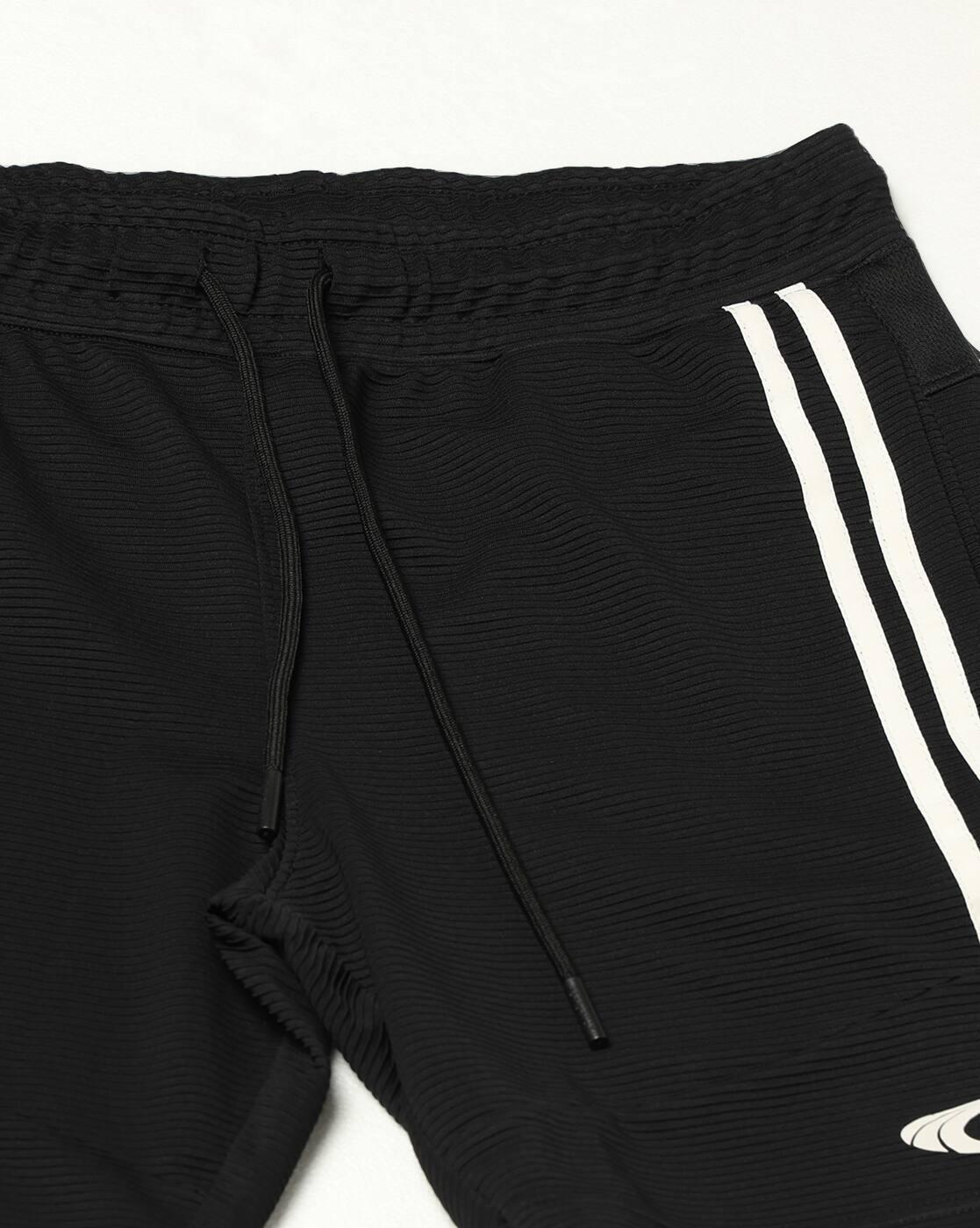 Men Ribbed Regular Fit Athletic Shorts