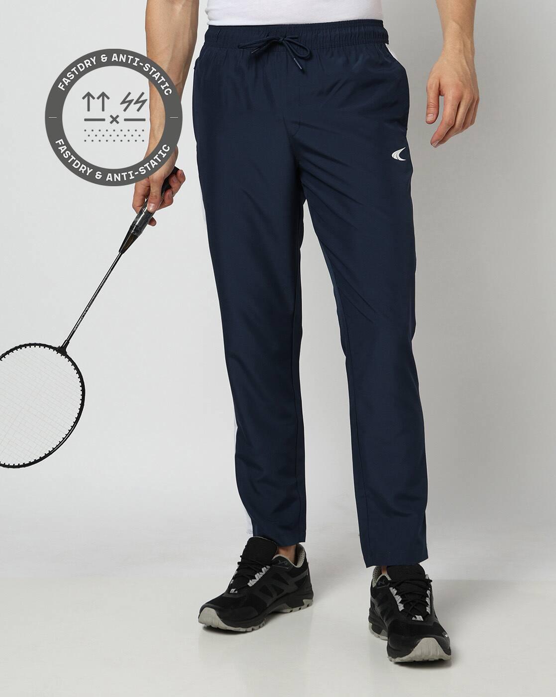 Men Active Lifestyle Panel Straight Woven Track Pants