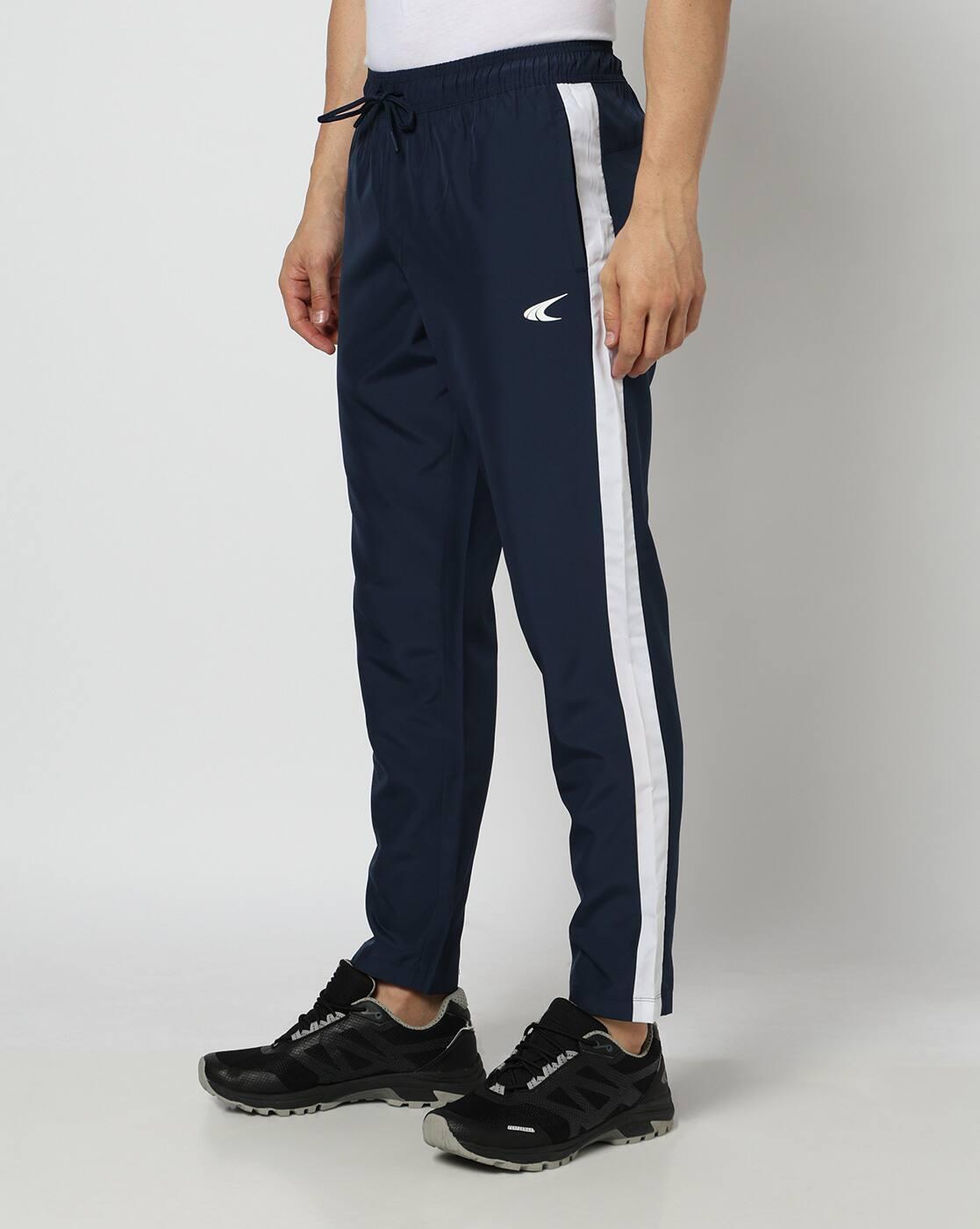 Men Active Lifestyle Panel Straight Woven Track Pants
