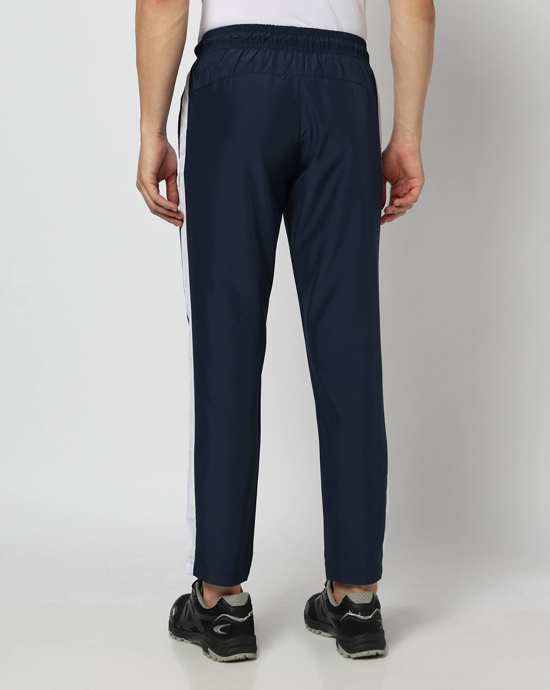 Men Active Lifestyle Panel Straight Woven Track Pants
